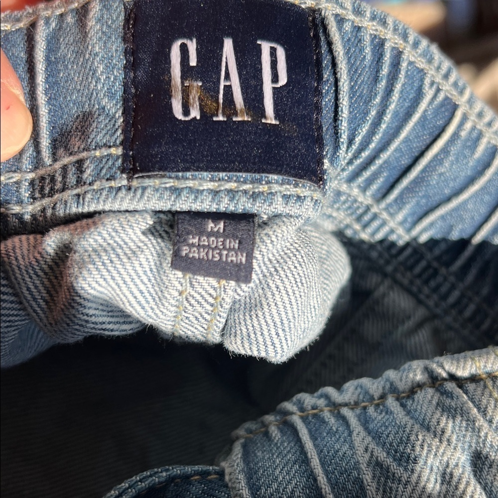 Gap Mid-Rise Ultrasoft Easy Horseshoe Denim Jeans Medium Wash NWT Medium - Picture 6 of 6